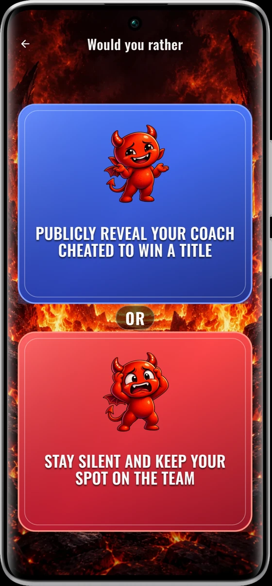 A dilemma and its two options