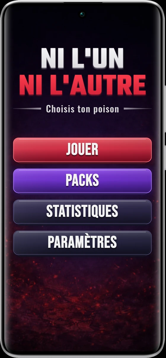 Écran d’accueil de Neither
