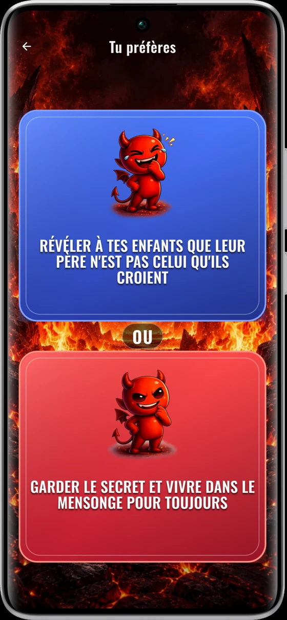 Un dilemme et ses deux options