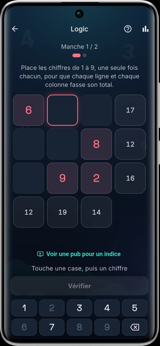 La grille du puzzle Logic