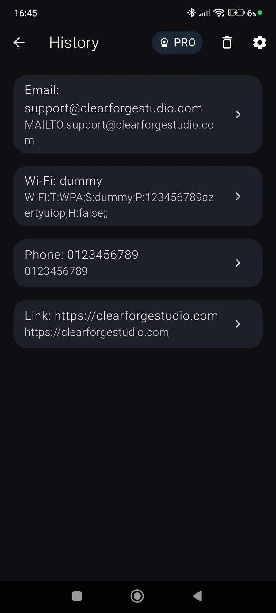 QuickQR app preview 3