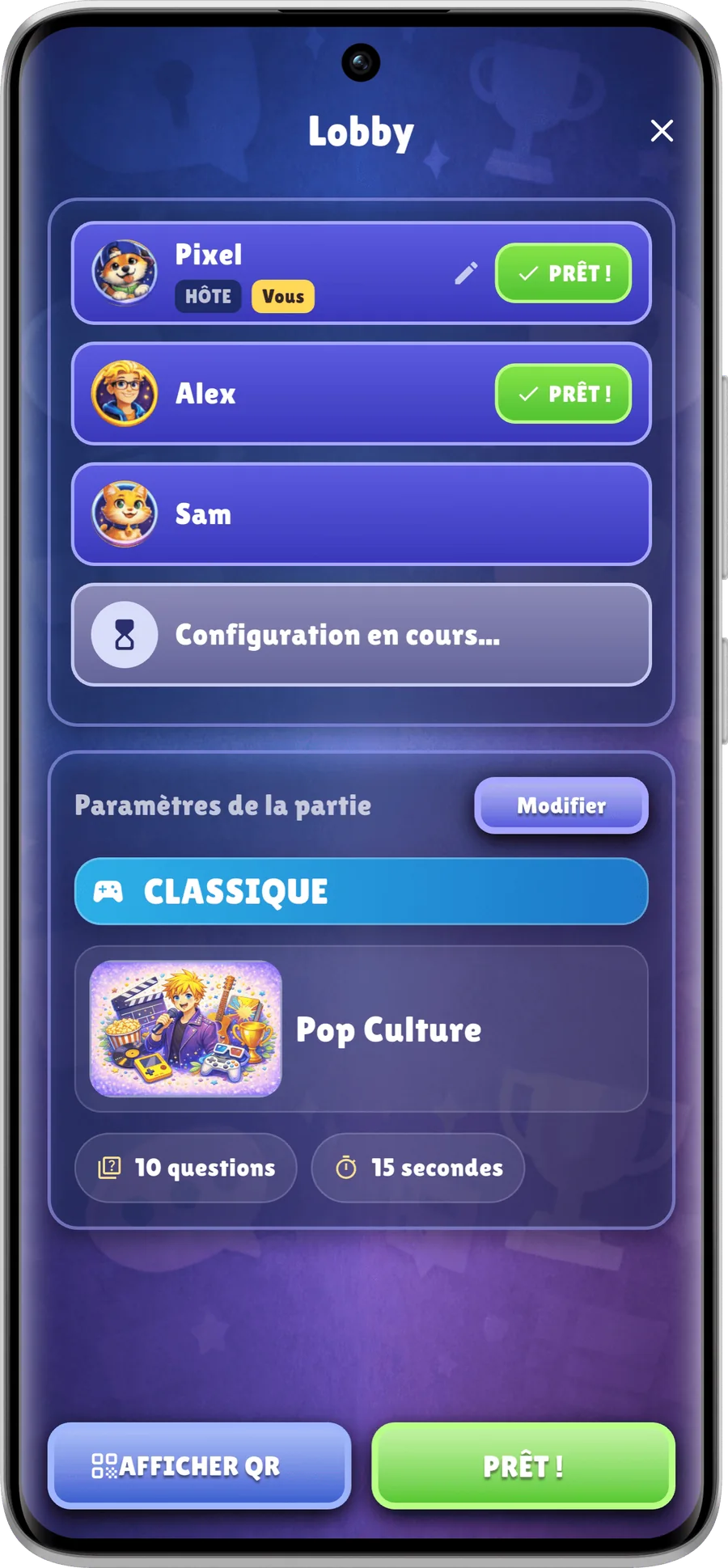 Aperçu de Trivia Time 2